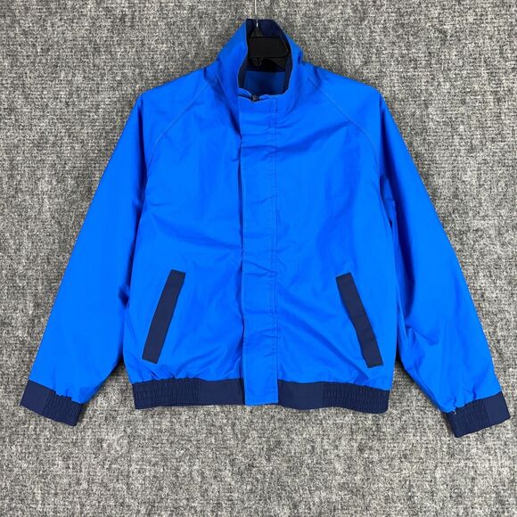 10x‎ Jacket Mens Medium Blue Gore-Tex Rainwear Waterproof Outdoors Lightweight - Picture 1 of 14